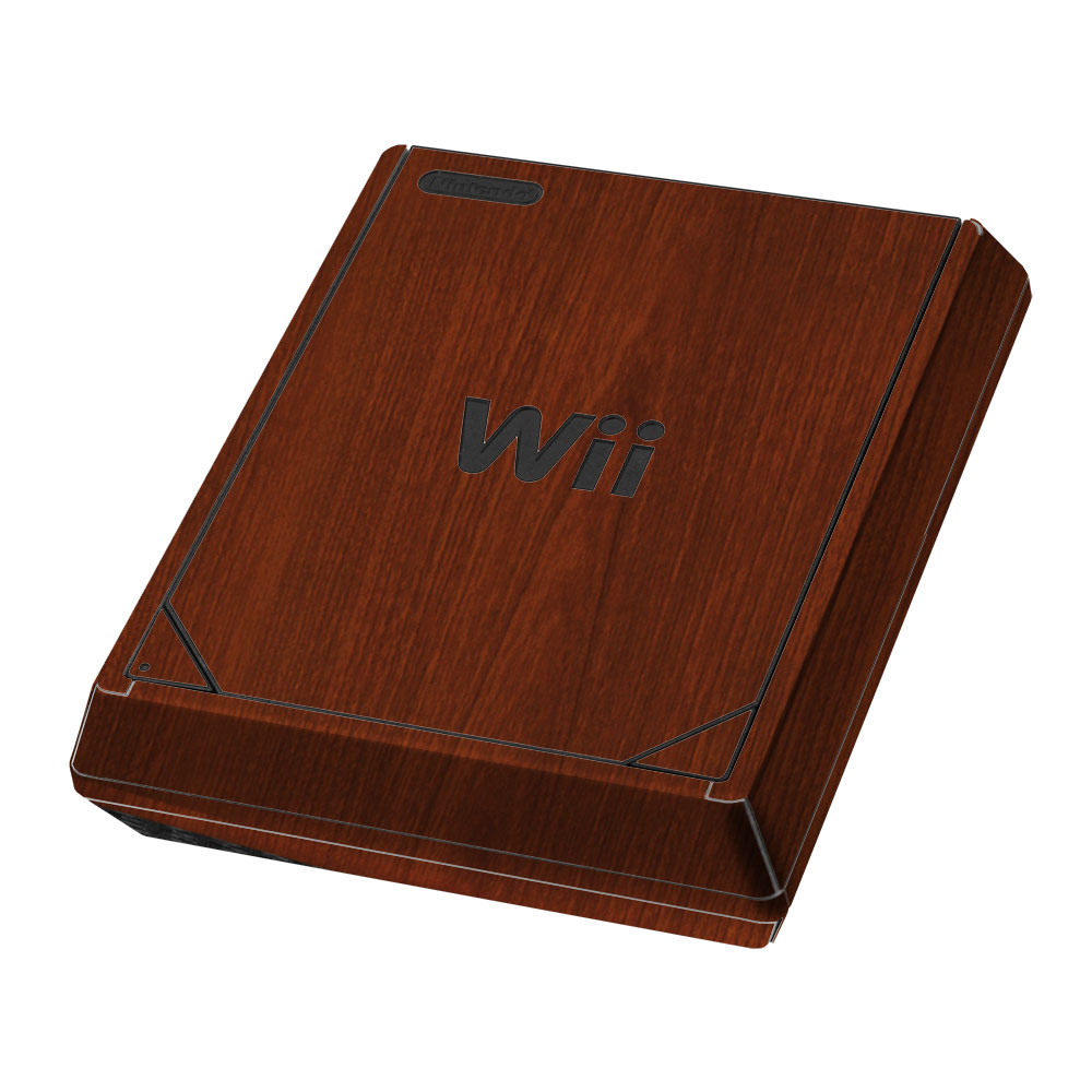 Skinomi TechSkin Nintendo Wii Mini Dark Wood Skin Protector