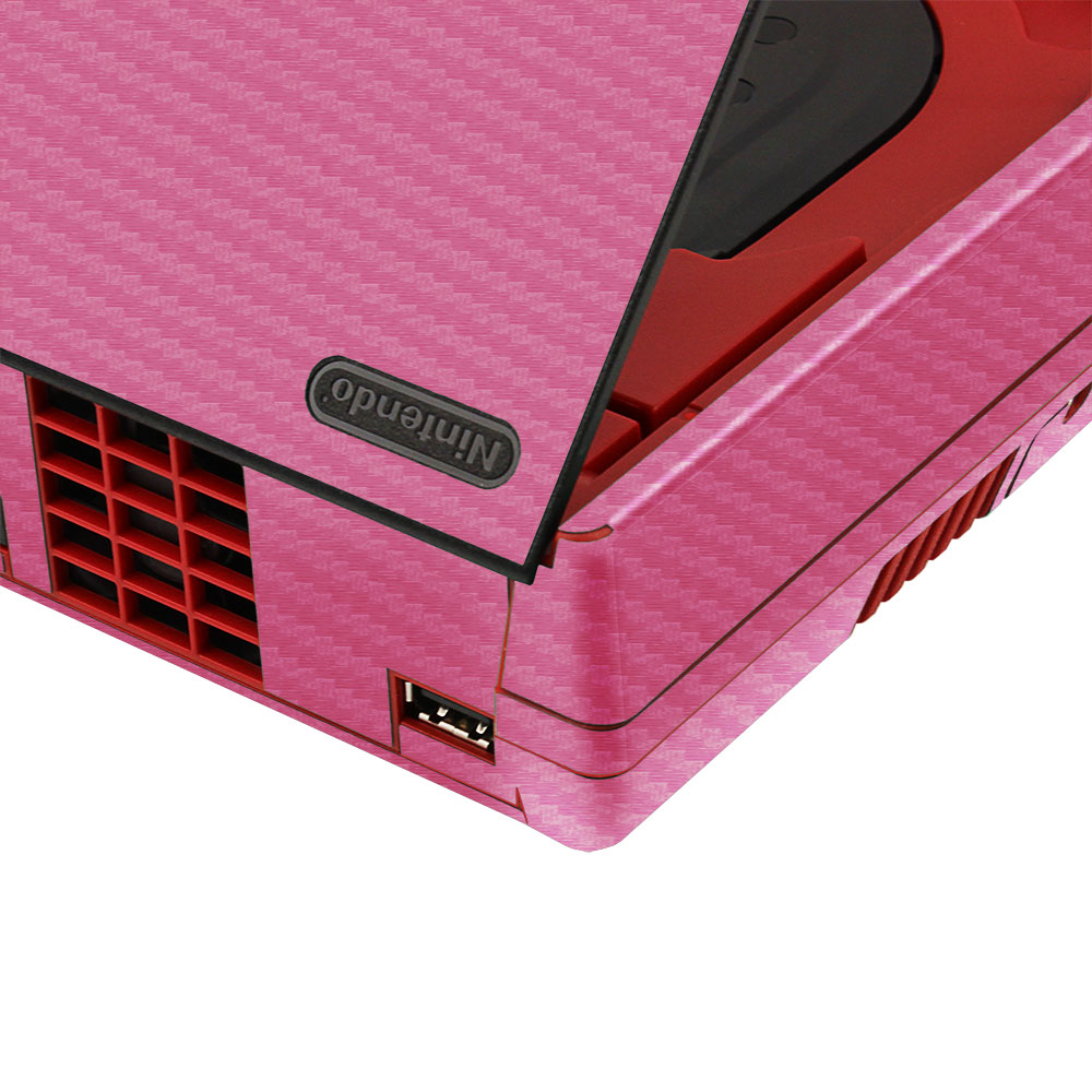 Skinomi TechSkin Nintendo Wii Mini Pink Carbon Fiber Skin Protector