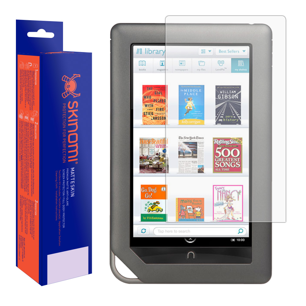 Skinomi MatteSkin NOOK Color Matte Screen Protector