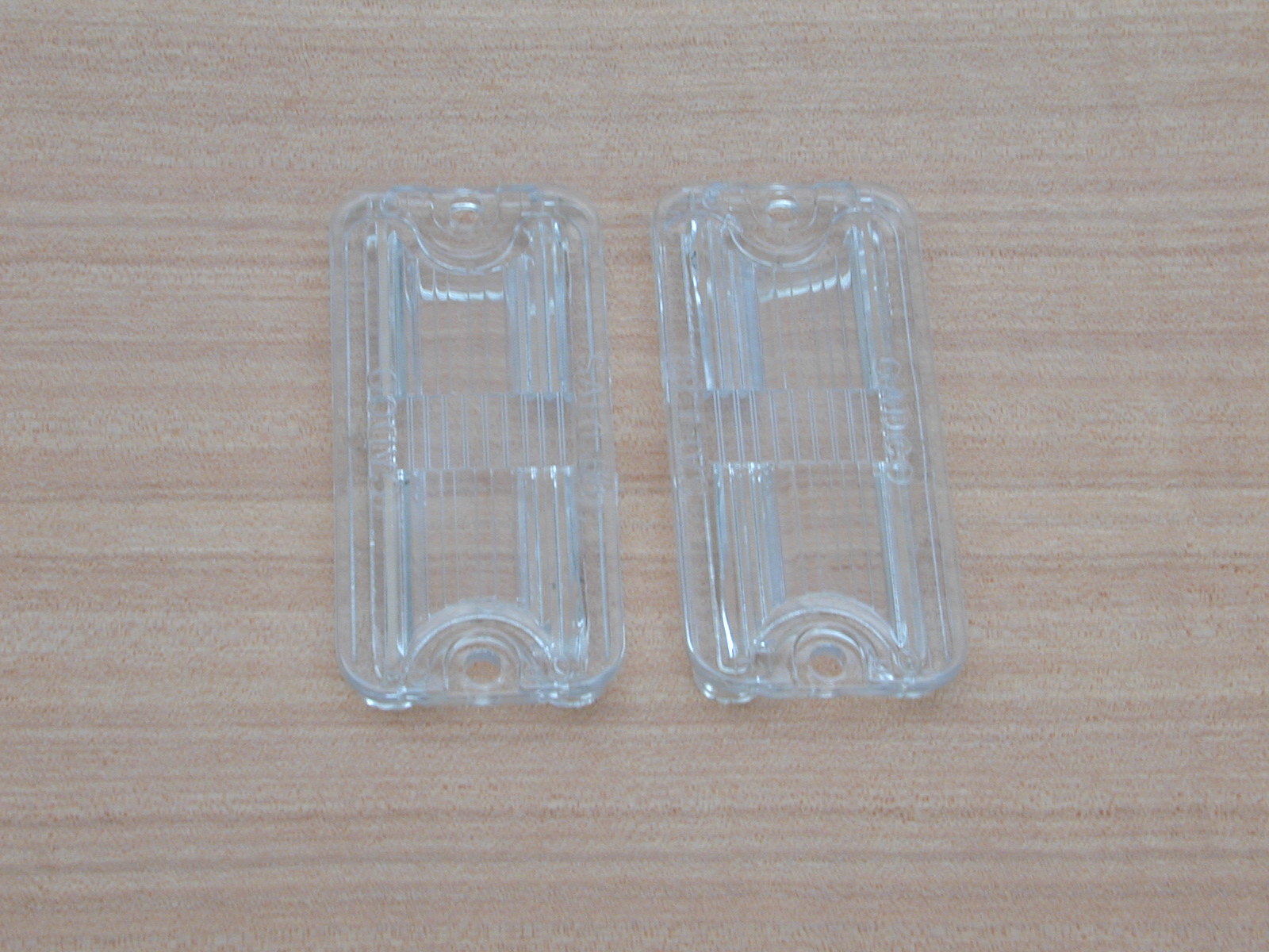 1964 CADILLAC LICENSE PLATE LIGHT LENSES PAIR