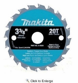 Makita A-95021  3-3/8"  20T Carbide Cirular Saw Blade