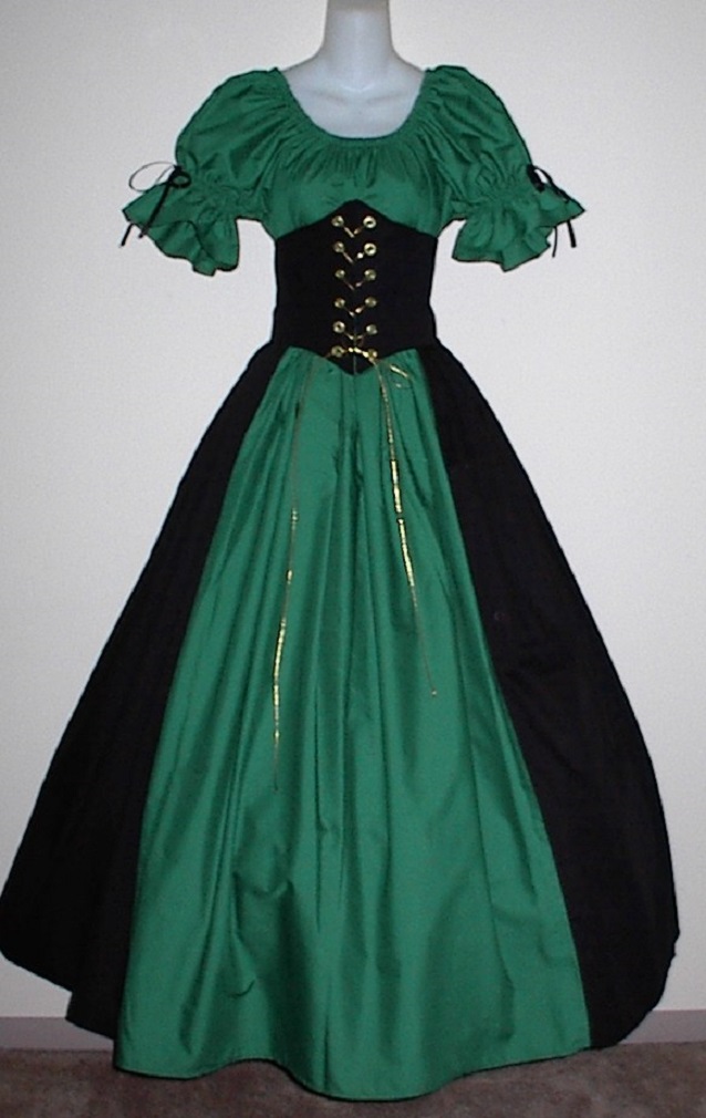 Short Sleeve Cincher Set - renaissance clothing, medieval, costume
