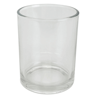 Clear Glass Votive Candle Holder 4in H
