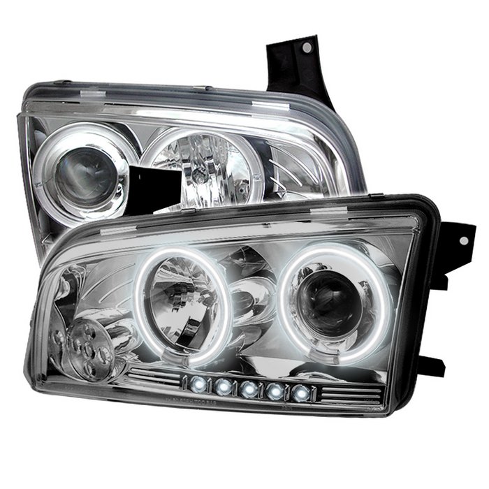 20062010 Dodge Charger CCFL LED Chrome Projector Headlights