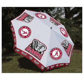 alabama patio umbrella Crimson Tide - 5.5 Ft. Portable Beach degree tilting range Treasure Garden 9' Auto Tilt
