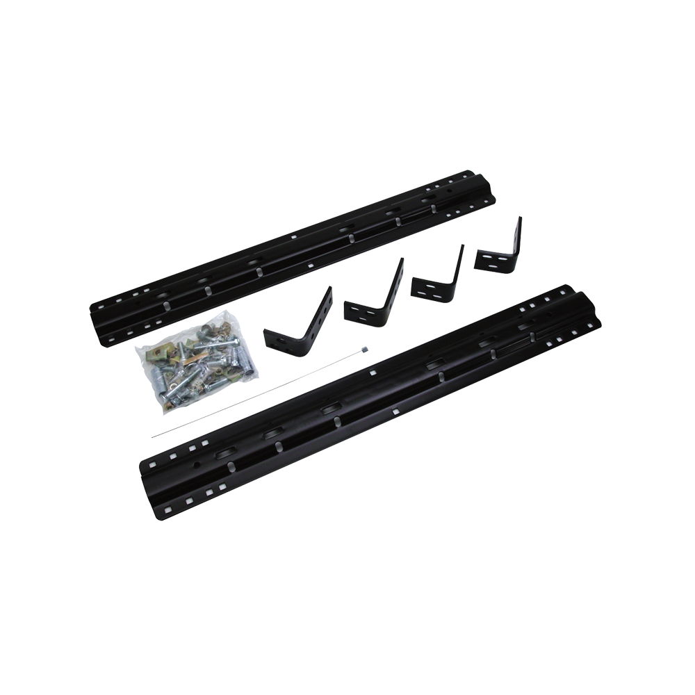 Fifth Wheel Rails and Installation Kit, Includes Brackets and Hardware (10Bolt Design)