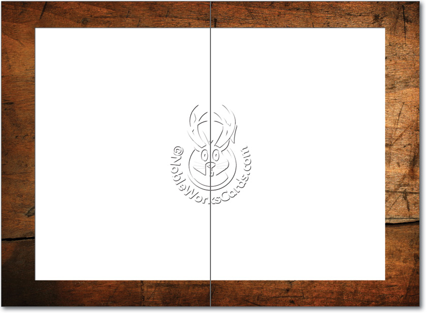 Love Hate Blank Woodcut Graphic Words Photos Card