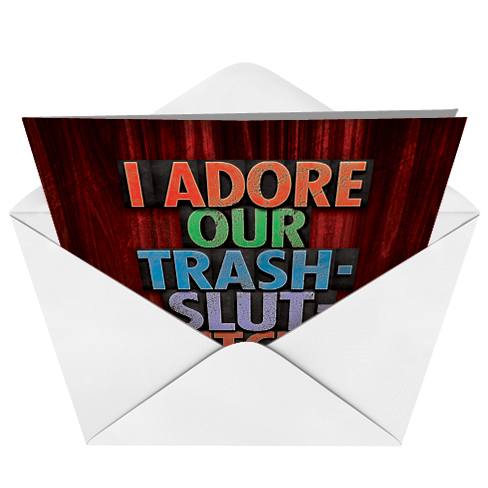 Love Hate Funny Birthday Greeting Card