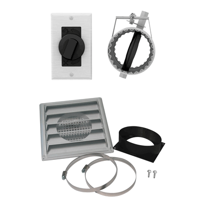 Osburn Outside Air Kit with Damper Assembly - For Osburn 1600, 2200, and 2400 Pedestal Stove Models