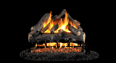 Real Fyre 18" American Oak Vented Propane Gas Logs Set with Safety Pilot Kit