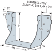 LGUM48-SDS High Capacity Girder Hanger