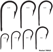 Mustad Southern & Tuna Big Game Hooks 7691S-9/0
