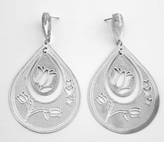 Big Stud Hoop Tulip Earring Big Stud Hoop Tulip Earring
