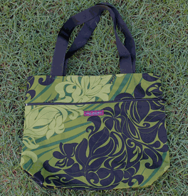 Shopping bags<br>Green flower