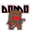 Sticker: Domo-Kun - Domo Rockstar Sticker: Domo-Kun - Domo Rockstar