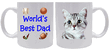 Worlds Best Dad Mug - American Shorthair Cat Worlds Best Dad Mug - American Shorthair Cat