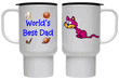Worlds Best Dad Travel Mug - Purple Cat Worlds Best Dad Travel Mug - Purple Cat