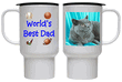 Worlds Best Dad Travel Mug - British Shorthair Cat Worlds Best Dad Travel Mug - British Shorthair Cat