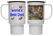Worlds Best Dad Travel Mug - Tabby Cat Worlds Best Dad Travel Mug - Tabby Cat
