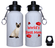 Worlds Best Mom Water Bottle - Siamese Cat Worlds Best Mom Water Bottle - Siamese Cat