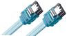 36" SATA-II Data Cable, 3GBps L-L Shape Plugs, Blue 36" SATA-II Data Cable, 3GBps L-L Shape Plugs, Blue