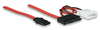 Manhattan, 12-inch Micro SATA 16-Pin (7+7+2 Pin) Male to 7 Pin SATA Data Male and 4 Pin 5V Molex Cable Manhattan, 12-inch Micro SATA 16-Pin (7+7+2 Pin) Male to 7 Pin SATA Data Male and 4 Pin 5V Molex Cable