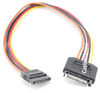 12 inch SATA 15-Pin Male to Female Power Extension Cable 12 inch SATA 15-Pin Male to Female Power Extension Cable