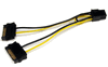 6in SATA Power to 6-Pin PCI Express Video Card Power Cable Adapter - StarTech SATPCIEXADAP 6in SATA Power to 6-Pin PCI Express Video Card Power Cable Adapter - StarTech SATPCIEXADAP