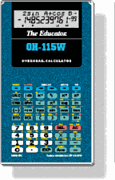 Stokes Publishing OH-115w Casio fx-115W Overhead Calculator Image - Click to enlarge