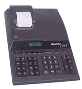 Monroe Pro 12-Digit 5.0 LPS Heavy Duty IKT Printing Calculator (Black) Image - Click to enlarge