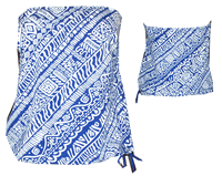 1328-150 "Aztec" Bandeau blouson Top 1328-150 "Aztec" Bandeau blouson Top