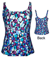 1304-364 "Mosaic Print" Princess Seam Top 1304-364 "Mosaic Print" Princess Seam Top