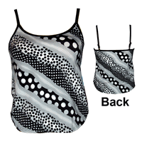 1356-16 "Dots and Stripes" Tankini top 1356-16 "Dots and Stripes" Tankini top