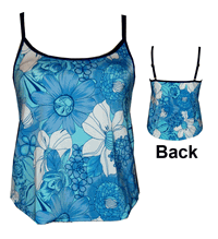 1356-24 "Blue Flower" Tankini Top SS08100 1356-24 "Blue Flower" Tankini Top SS08100