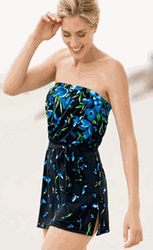 1001-446 "Flower Vine" Bandeau Full Skirt 1001-446 "Flower Vine" Bandeau Full Skirt