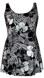 3011-19 "Hibiscus" Princess Seam swim dress 3011-19 "Hibiscus" Princess Seam swim dress