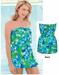 1001-72 "Tropic Jungle" Full skirt with elastic waist 1001-72 "Tropic Jungle" Full skirt with elastic waist