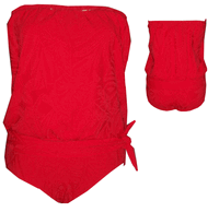 1335-Palm "Texture Palms" Bandeau blouson (14-18) 1335-Palm "Texture Palms" Bandeau blouson (14-18)
