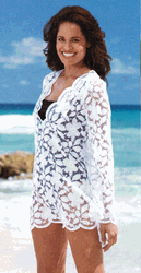 JV8010 Lace Peek-A-Boo Tunic JV8010 Lace Peek-A-Boo Tunic