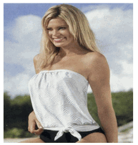 1335T-Wave Bandeau blouson Top (10-18) 1335T-Wave Bandeau blouson Top (10-18)
