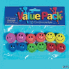 VALUE PACK OF SMILE FACE BOUNCING BALLS VALUE PACK OF SMILE FACE BOUNCING BALLS
