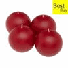 Holiday Red Ball Candle (Set of 2) Holiday Red Ball Candle (Set of 2)