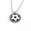 Enamel "I Can do All Things" Soccer Pewter 24" Ball Chain Enamel "I Can do All Things" Soccer Pewter 24" Ball Chain