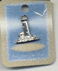 NEW! BRUSHED NICKEL LIGHTHOUSE LAPEL PIN NEW! BRUSHED NICKEL LIGHTHOUSE LAPEL PIN