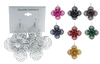 Flower Cross Dangle Earrings Flower Cross Dangle Earrings