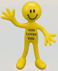 "GOD LOVES YOU" BENDABLE Smile Face Man "GOD LOVES YOU" BENDABLE Smile Face Man