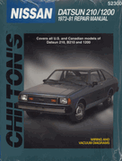 Nissan (Datsun) 210, B210 & 1200 - Chilton Repair Manal Nissan (Datsun) 210, B210 & 1200 - Chilton Repair Manal