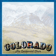 Colorado Vintage, States scrapbook paper (Stamping Station)