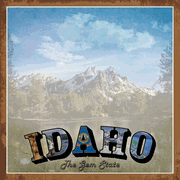 Idaho Vintage, States scrapbook paper (Stamping Station)