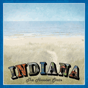 Indiana Vintage, States scrapbook paper (Stamping Station)